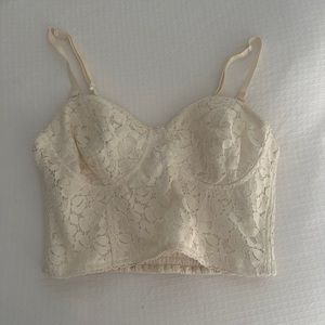 Talula Crop lace bustier crop top